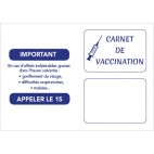 Carnet de Vaccination Recto