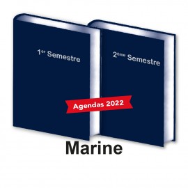 Lot de 2 Agendas Semestriels 2022 Marine Promo