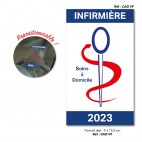 Caducée Vitrophanie Infirmière 2023