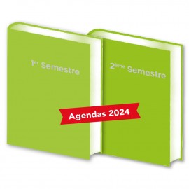 Lot de 2 Agendas Semestriels 2024 Anis Réservation