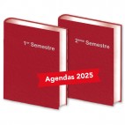 Lot de 2 Agendas Semestriels 2024 Panachés Réservation