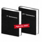 Lot de 2 Agendas Semestriels 2024 Panachés Réservation