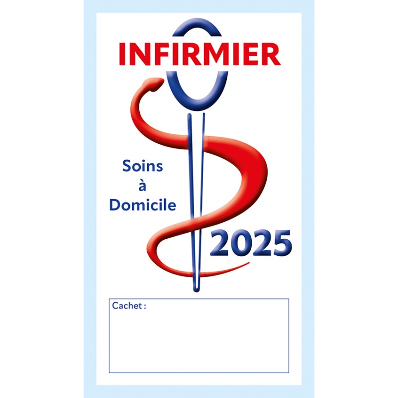 Caducée Infirmier soins Réservation 2025