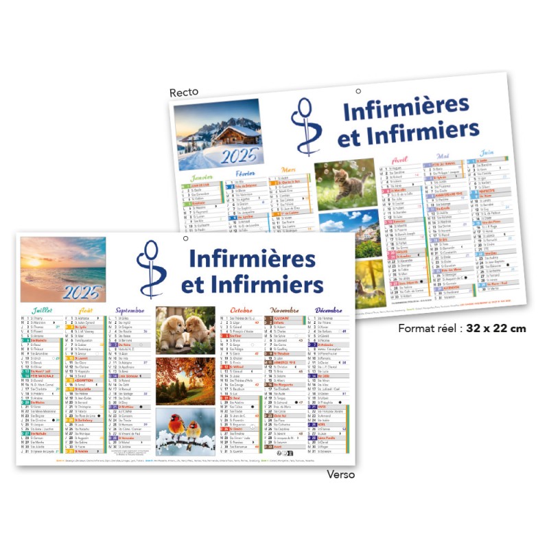 Calendrier Semestriel Infirmière