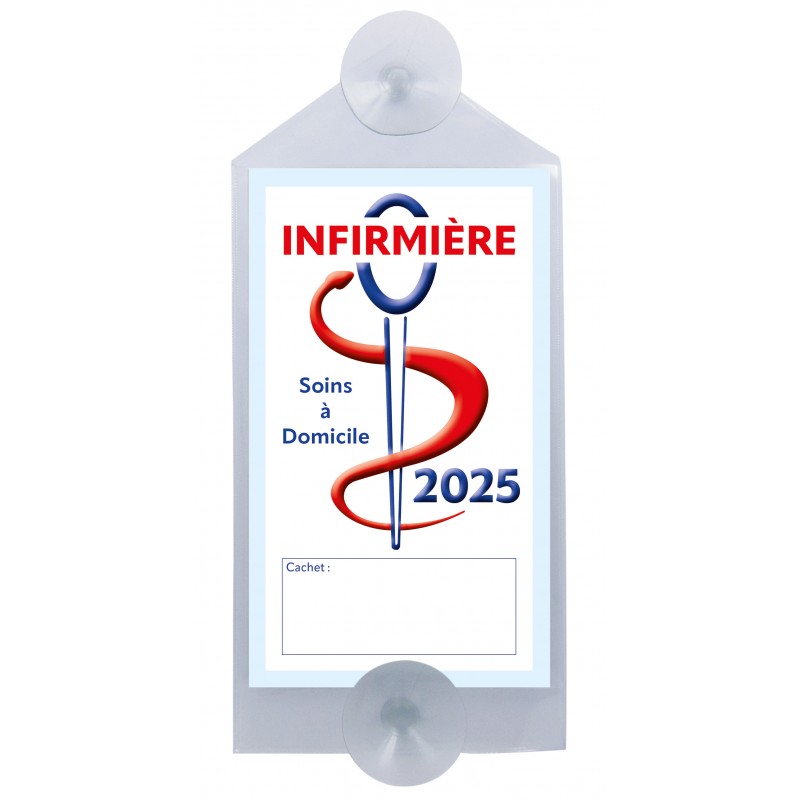 Caducée Infirmière avec ventouses 2025